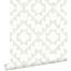 papel pintado alfombra azteca Ibiza Marrakech gris claro cálido y blanco mate