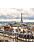 fotomural vista de la ciudad de parís beige y gris