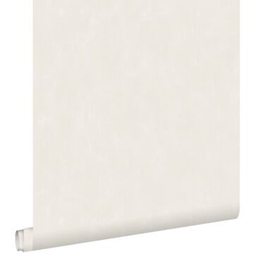 papel pintado liso con efecto pictórico beige crema