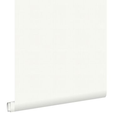 papel pintado liso efecto lino blanco