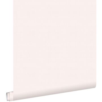 papel pintado liso efecto lino rosa cipria pastel claro