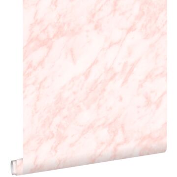 papel pintado marmol rosa suave