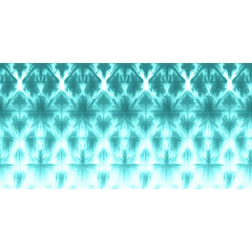 fotomural diseño shibori tie-dye grande cubre pared turquesa intenso