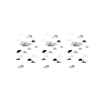 fotomural nubes blanco y negro