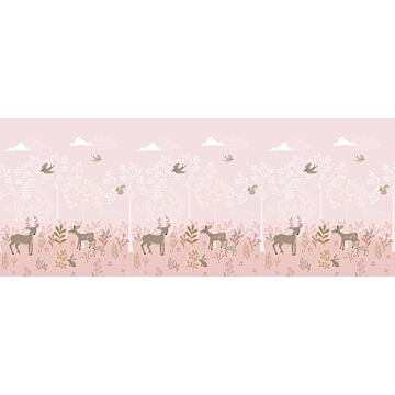 fotomural ciervos rosa
