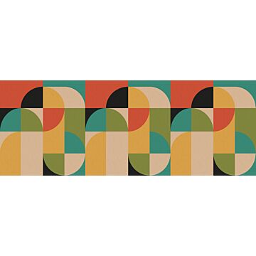 fotomural motivo geométrico en estilo Bauhaus multi color